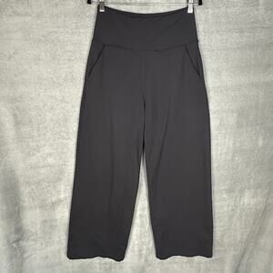 Kiragrace Pants Women Large Black Wide Leg Stretch Comfort Work Yoga Powerstrong